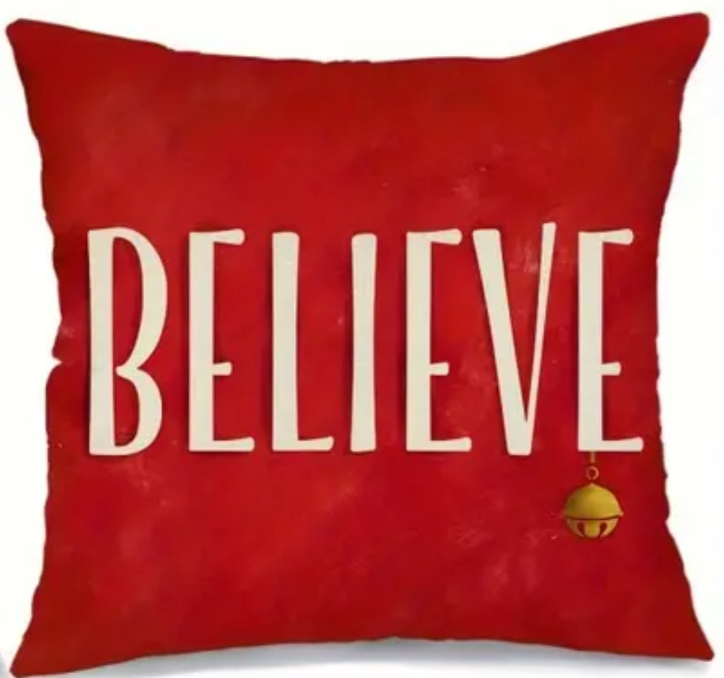 Festive Christmas Pillow Cover