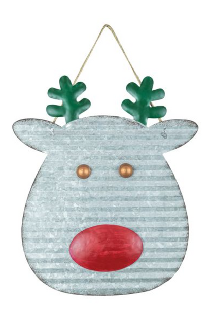 Stamped Metal Reindeer Hanger