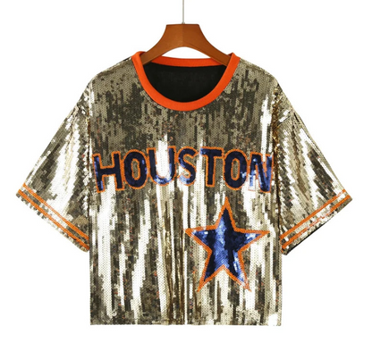 Sequin Team Jerseys - Crop/Short