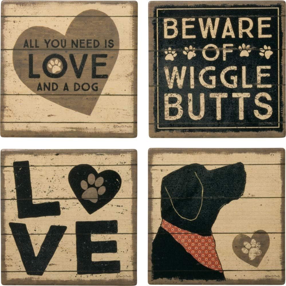 All You Need Is Love And A Dog Coaster Set