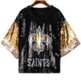 Saints Inspired Sequin Gear